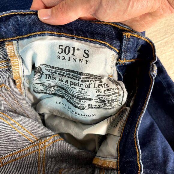 Levi Strauss & Co. 501 xx Big E Tab Button Front Jeans Ladies size 26W 30L - Picture 5 of 15